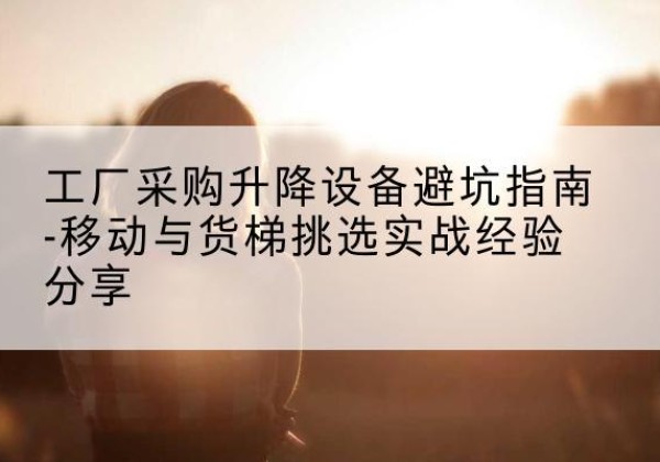 廊坊移动式升降机怎么选-工厂采购升降设备避坑指南-移动与货梯挑选实战经验分享